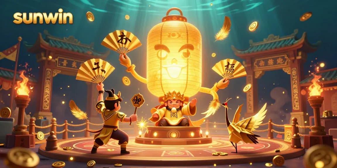 Join the adventure with sunwin's captivating night market casino scene, where luck and excitement await!